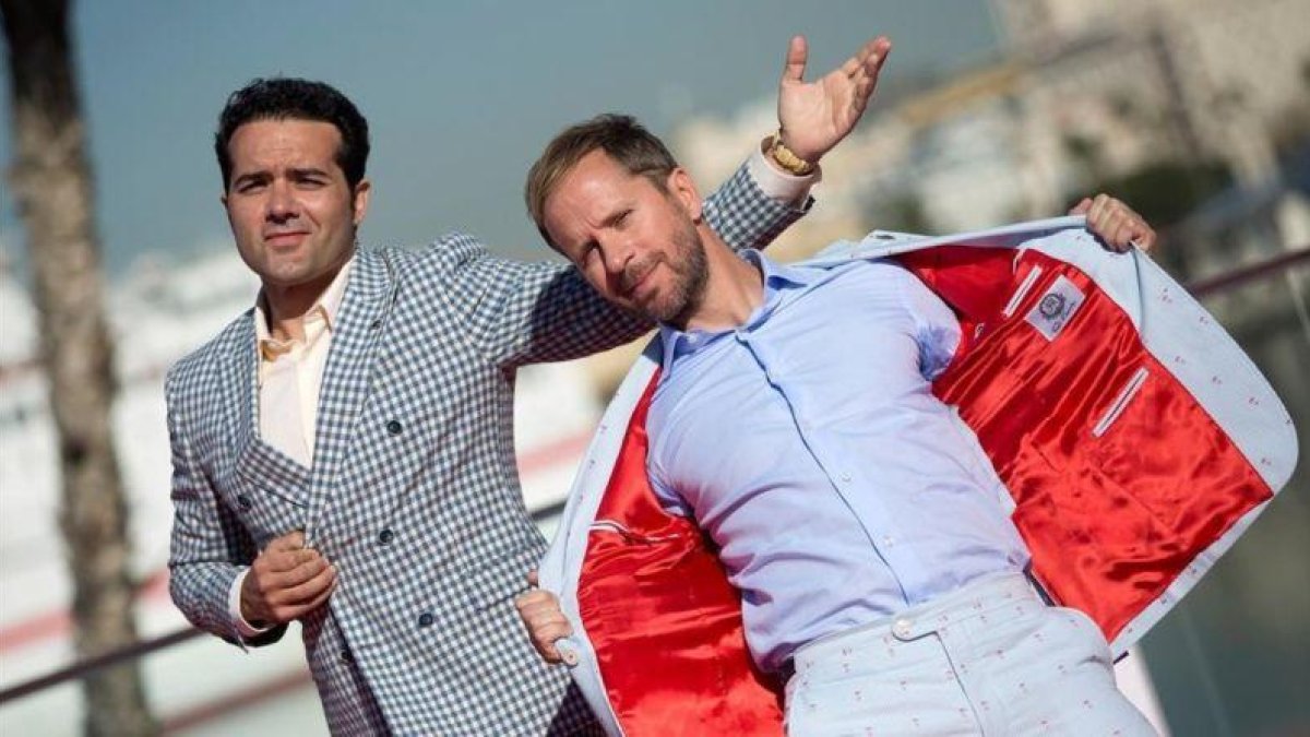 Alfonso Sánchez (izquierda) y Alberto Pérez, en Málaga.-EFE / DANIEL PÉREZ