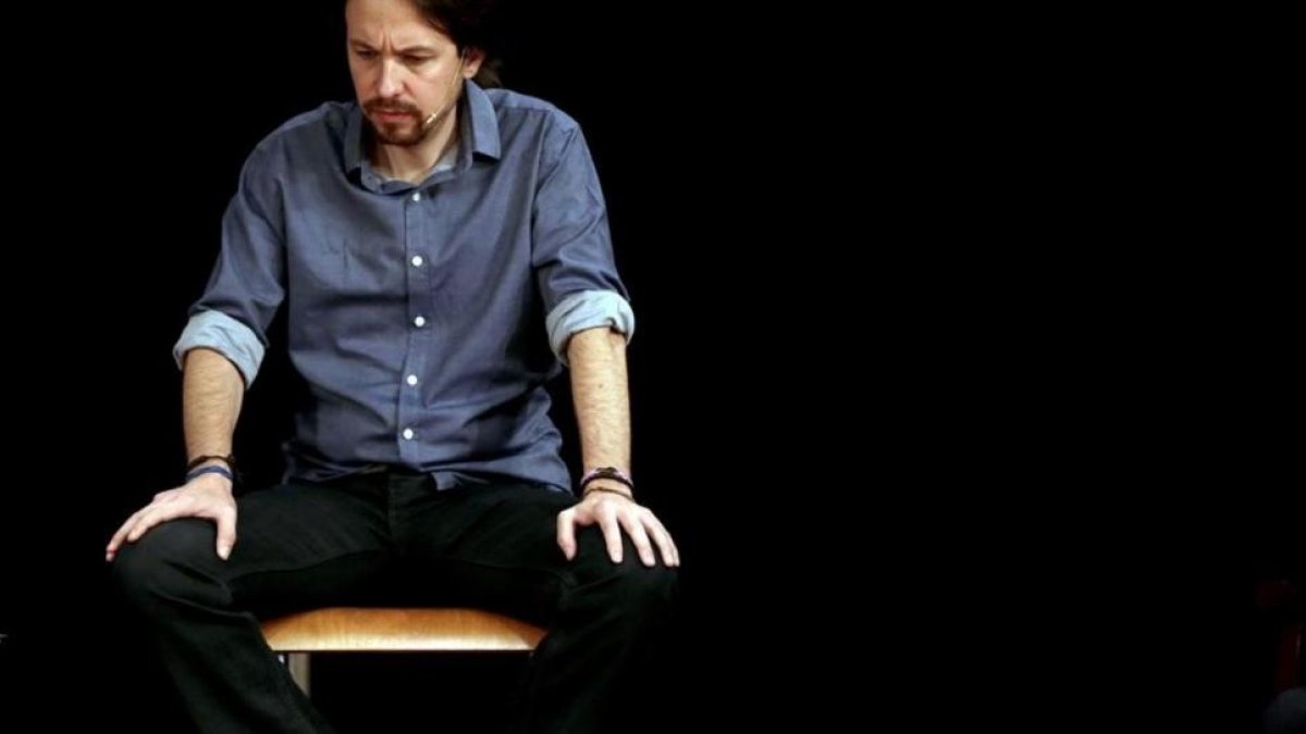 Pablo Iglesias interviene en un acto en Barcelona, el pasado 9 de abril.-EFE