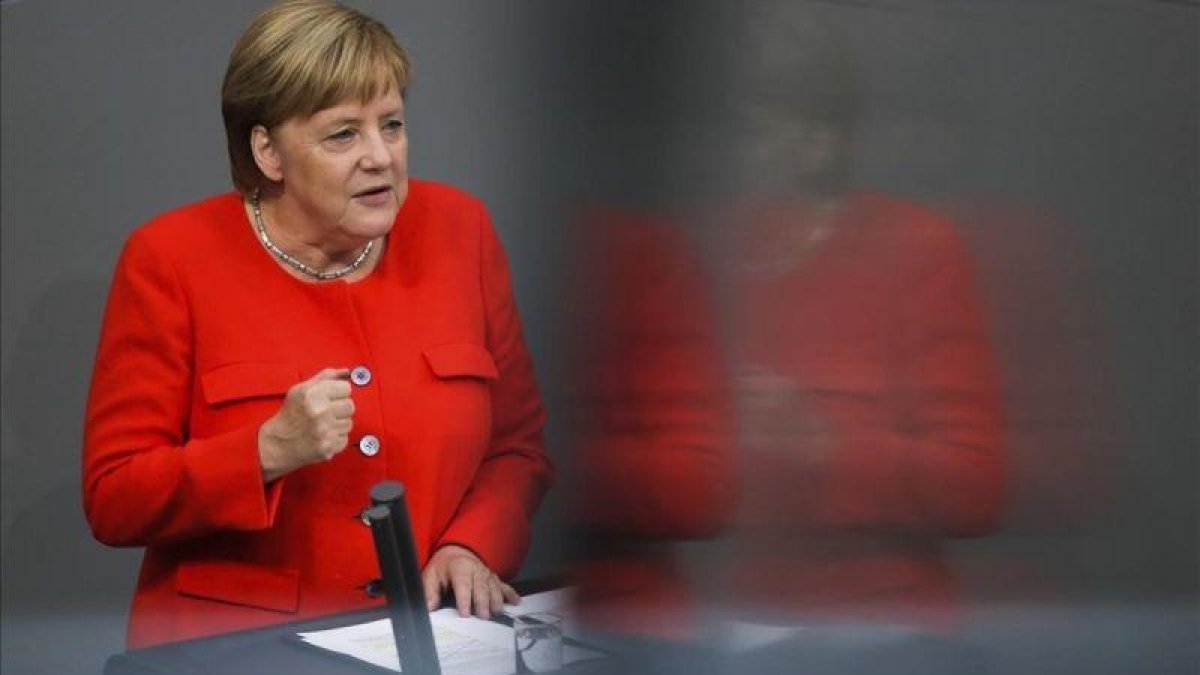 Angela Merkel. /-AP / MARKUS SCHREIBER