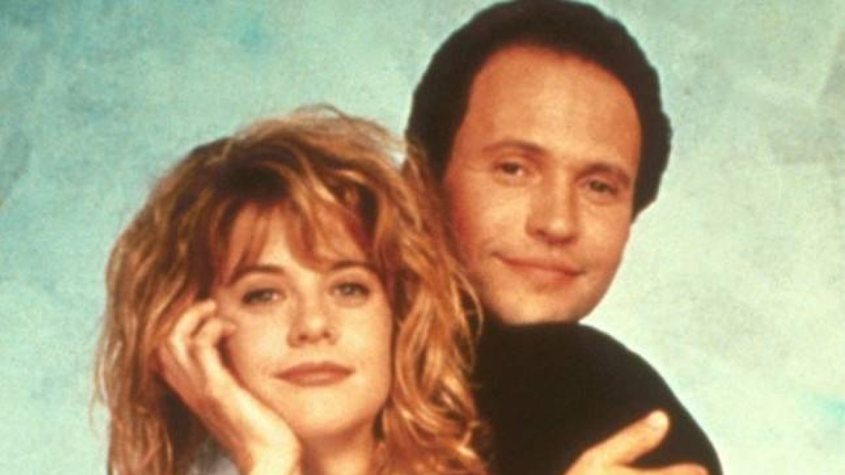 Meg Ryan y Billy Crystal, ay, tal como éramos, en 1988, 'Cuando Harry encontró a Sally'.-