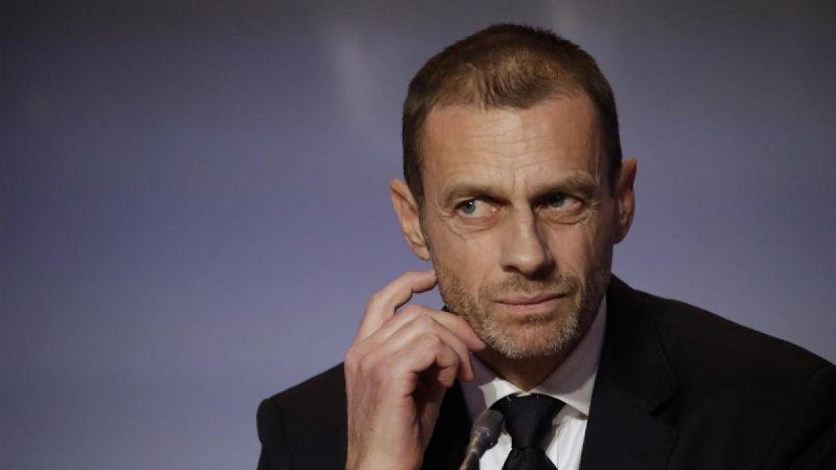 Aleksander Ceferin, presidente de la UEFA, en Roma el pasado 7 de febrero.-ALESSANDRA TARANTINO (AP)