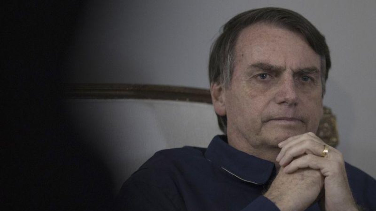 Jair Bolsonaro, el presidente de Brasil.-AP