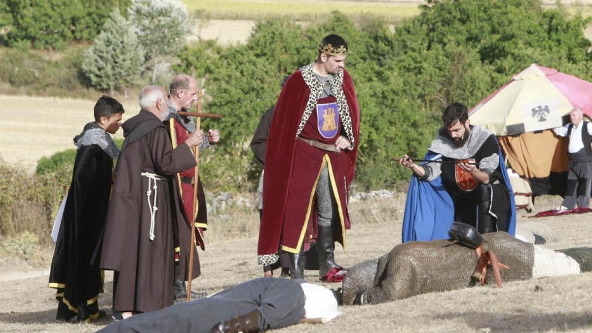 Imagen de la recreación de la Batalla de Atapuerca.-ISRAEL L. MURILLO