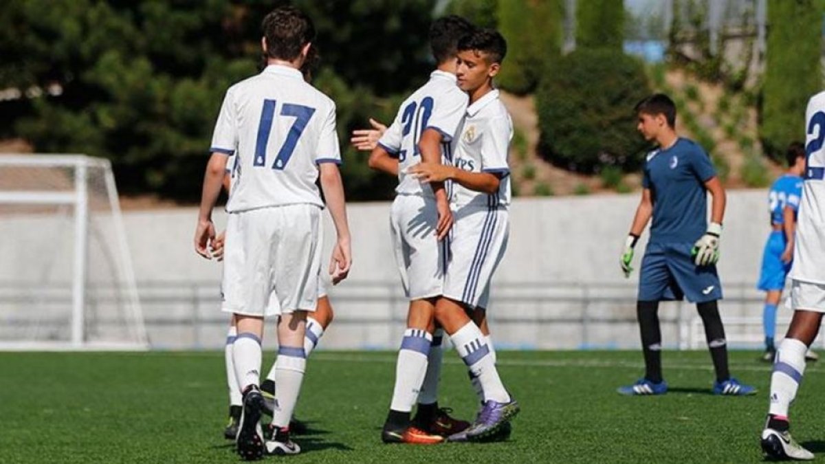 Un partido del Infantil A del Real Madrid, esta temporada.-REAL MADRID