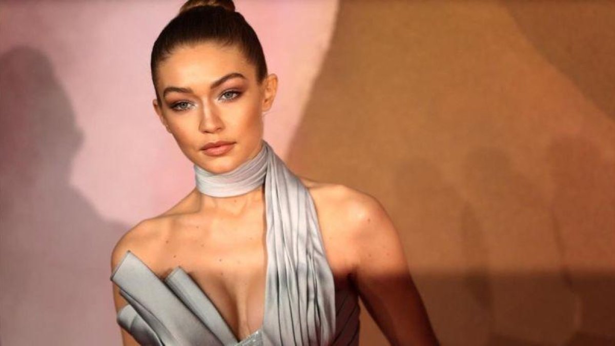 Gigi Hadid, en los premios de la moda de Londres, esta semana.-NEIL HALL