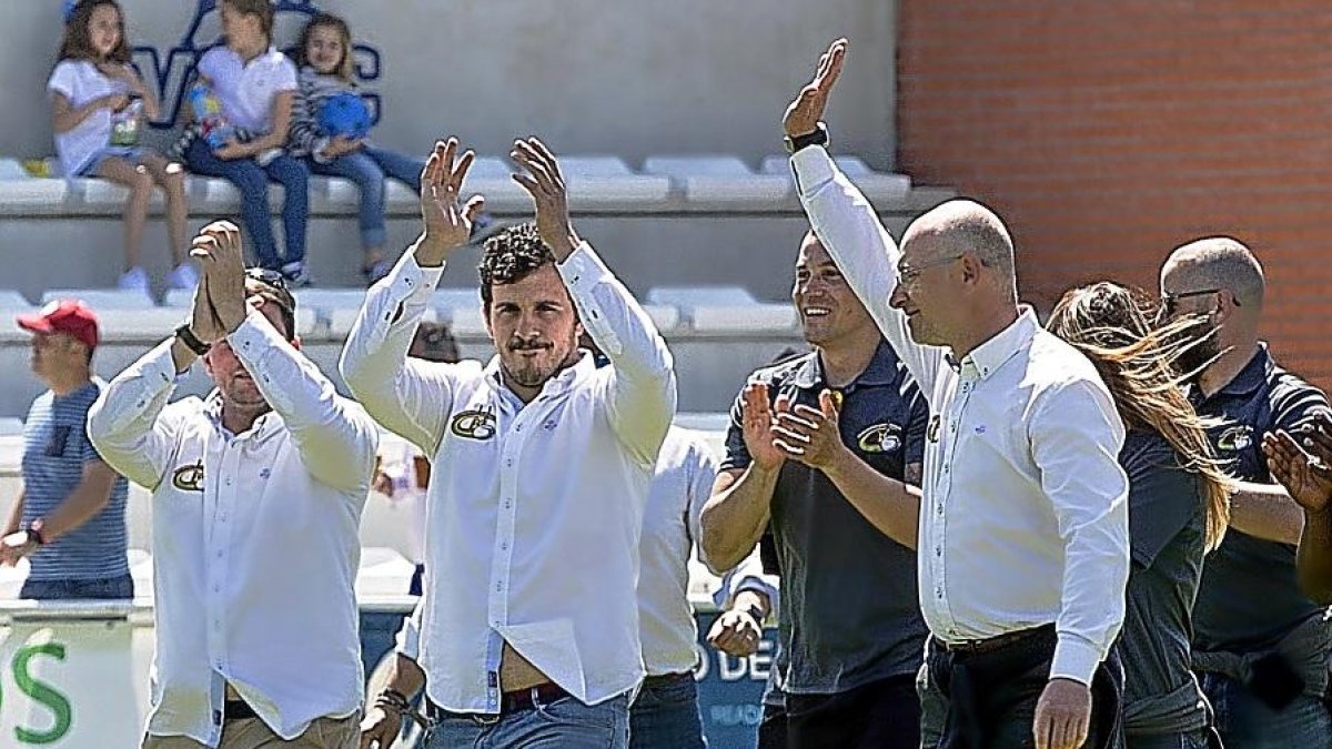 Iñaki Sicilia (derecha) presidente del Aparejadores RC.-DIARIO DE VALLADOLID