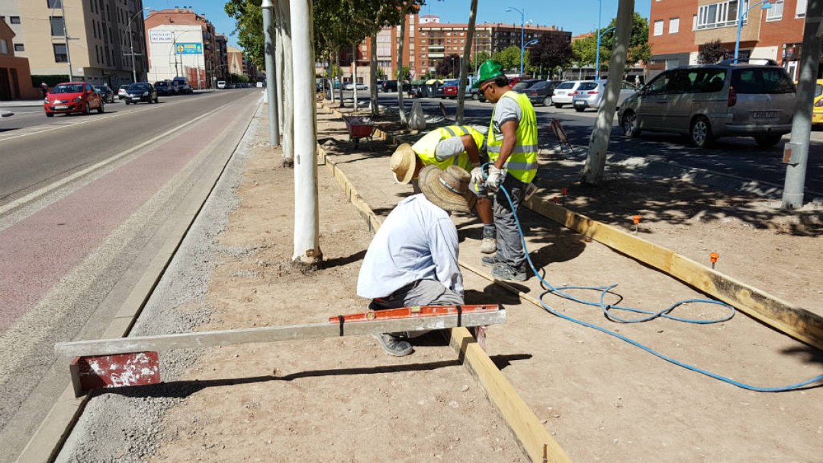 Imagen de unas obras anteriores que realizó Arpape en la Avenida de Castilla