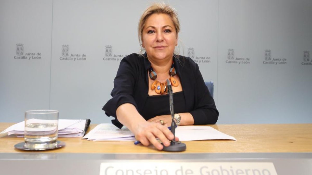 La vicepresidenta y portavoz de la Junta de Castilla y León, Rosa Valdeón, comparece en rueda de prensa posterior al Consejo de Gobierno-ICAL