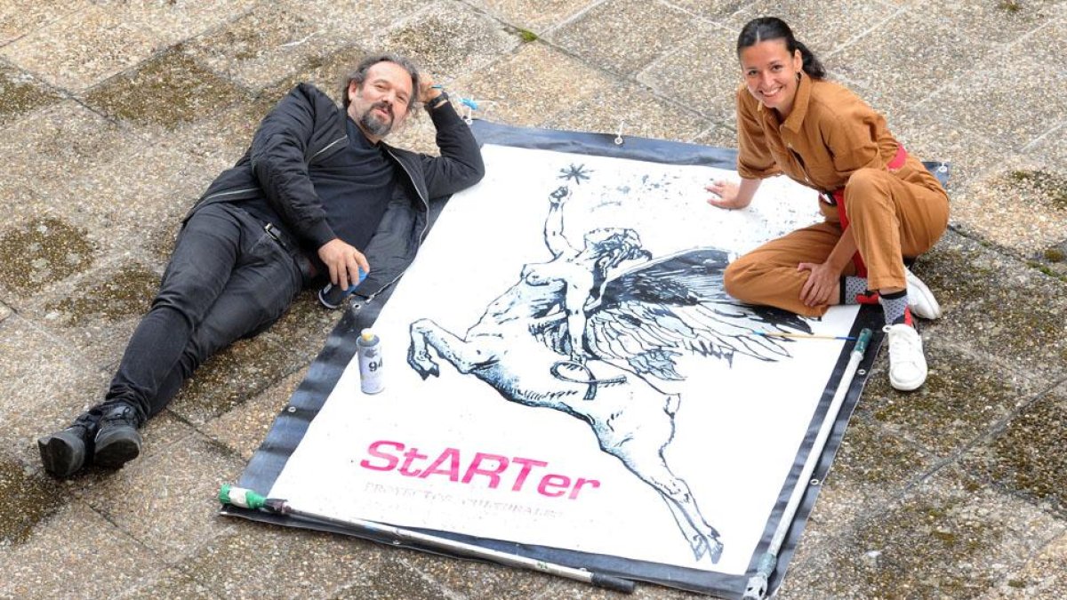 Regue Fernández y Estela Rojo son los creadores y componentes de  StARTer Proyectos Culturales.-ISRAEL L. MURILLO