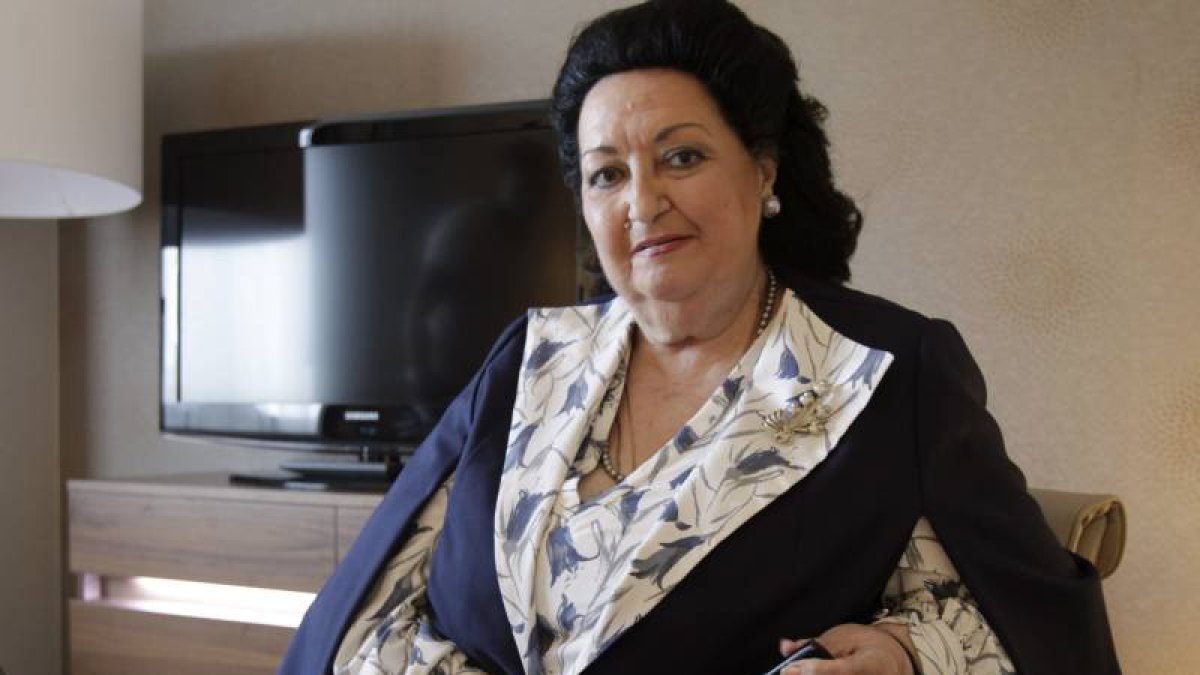La soprano Montserrat Caballé durante una entrevista con Efe.-Foto: EFE/ ARCHIVO
