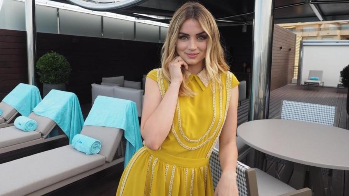 Ana de Armas, en el Hotel Alàbriga, en Sant Feliu de Guíxols.-ICONNA