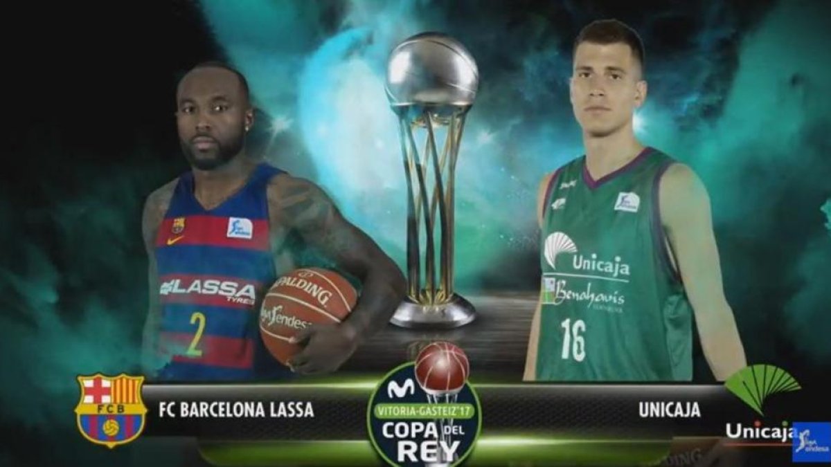 Rice y Dedovic, estrellas de Barça y Unicaja, en una imagen del sorteo.-LIGA ENDESA