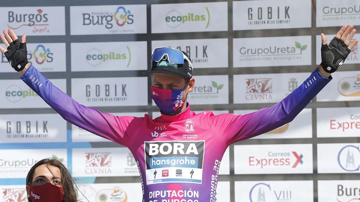 Felix Grossschartner se enfundó el primer maillot morado de la 42ª edición de la ronda burgalesa. SANTI OTERO