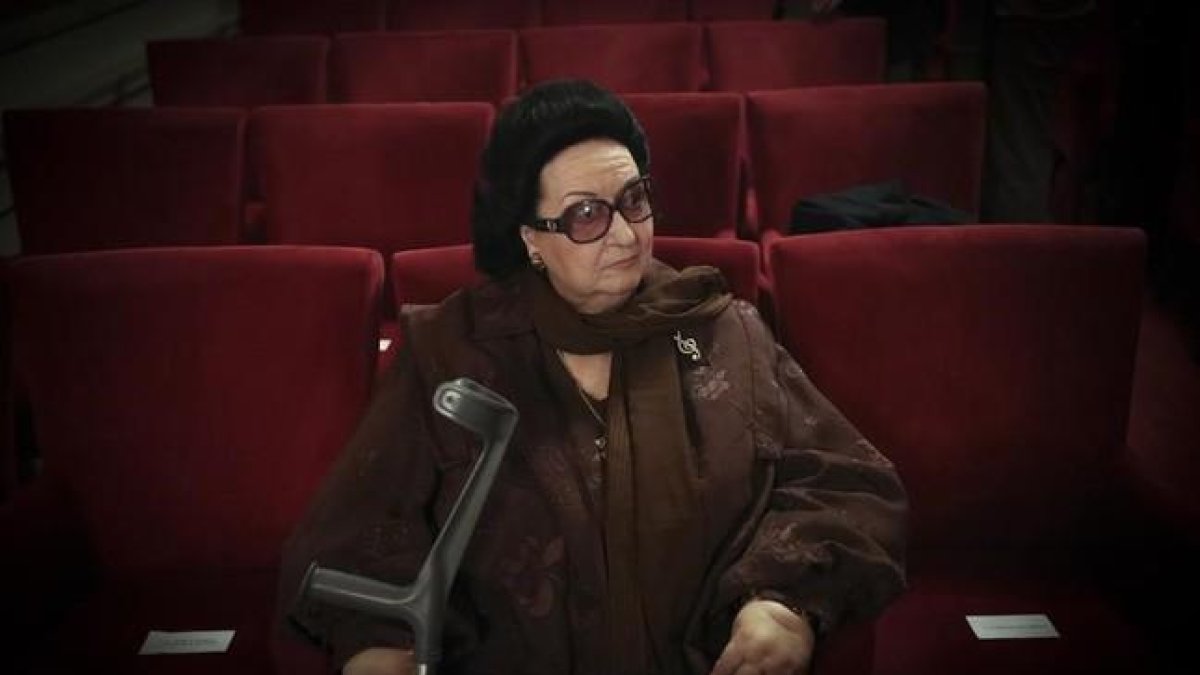 Montserrat Caballé, en abril del 2014.-