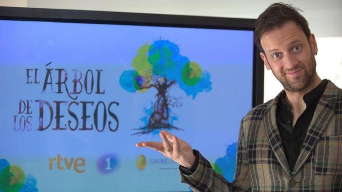 Edu Soto, en la presentación de 'El árbol de los deseos'.-DAVID CASTRO