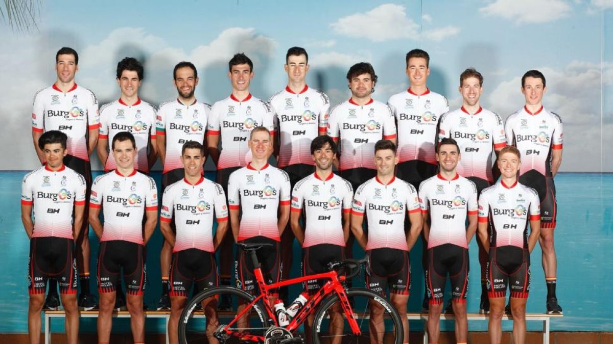 Componentes del equipo Burgos BH para la temporada 2018, la de su debut en categoría Continental Profesional-ECB