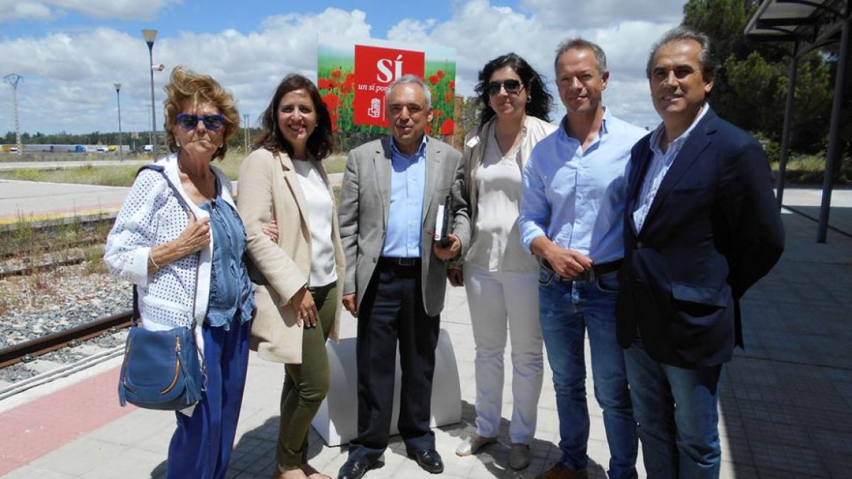 Luis Briones visitó esta semana la estación junto a Rafael Simancas.-L. V.
