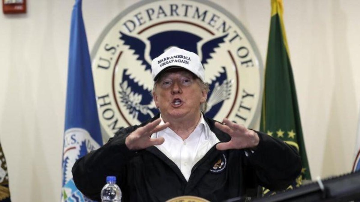 Trump, el pasado jueves.-AP PHOTO / EVAN VUCCI