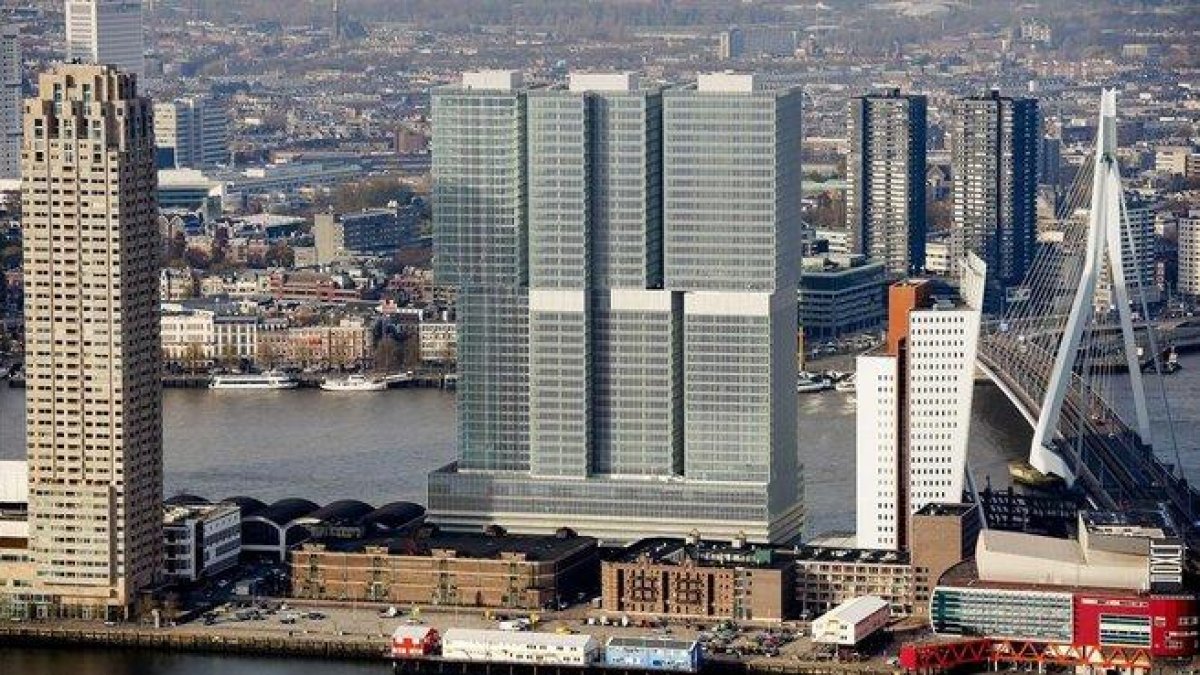 Vista aérea de la ciudad de Rotterdam.-ANP