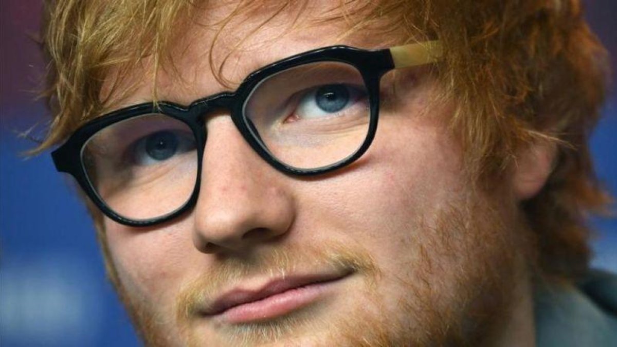 El musico britanico Ed Sheeran durante una rueda de prensa para compositores en la 68 edicion del Festival Internacional de Cine de Berlin-CLEMENS BILAN