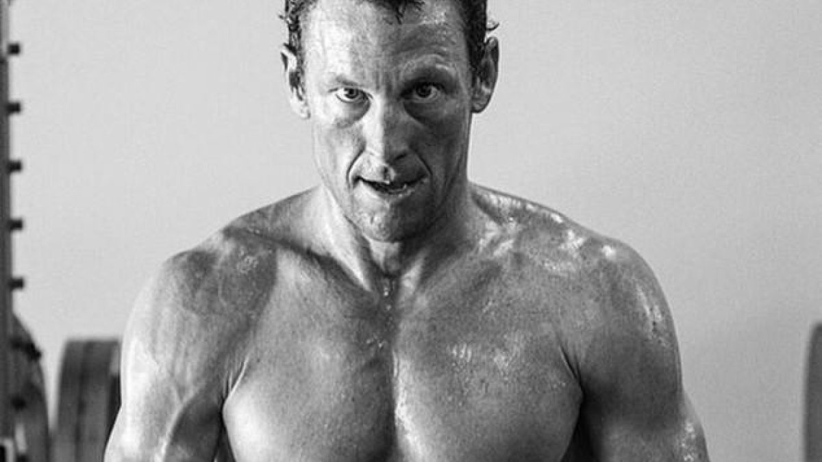 Lance Armstrong, durante un entrenamiento.-TWITTER