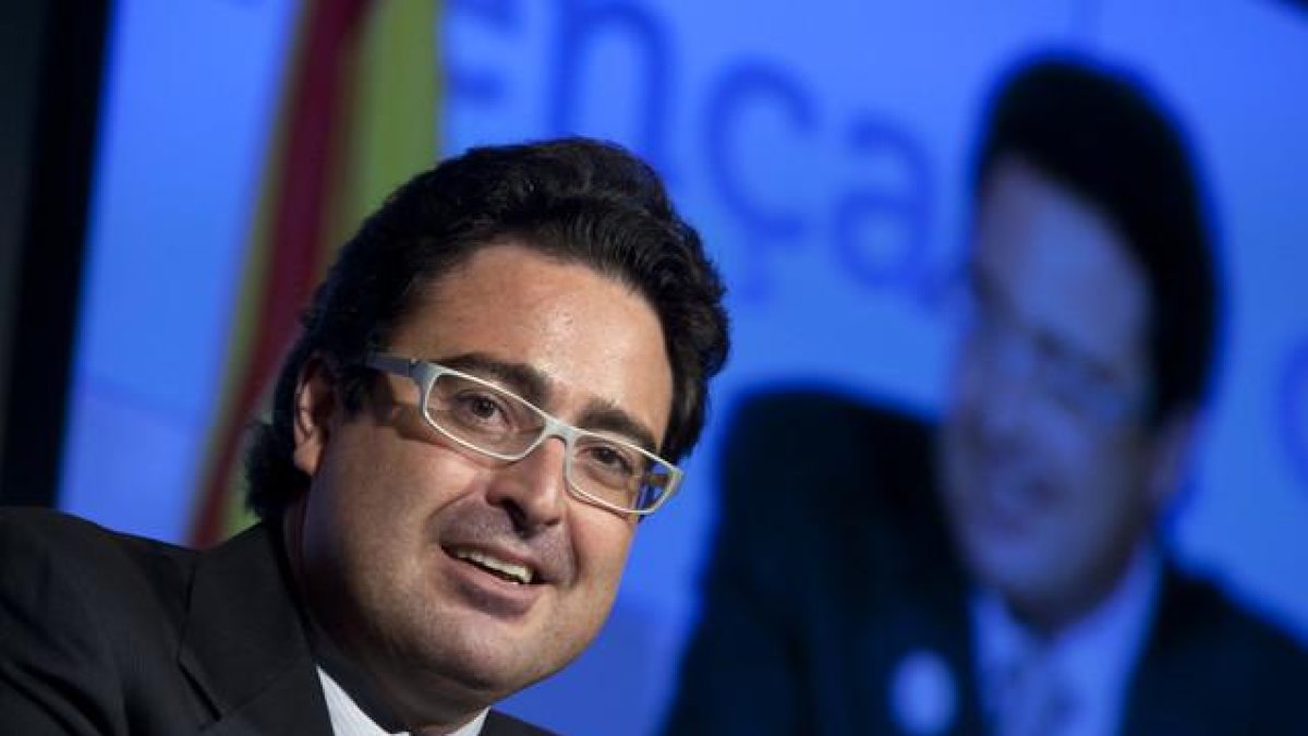 David Madí, durante la presentación de una campaña electoral de CiU.-/ JULIO CARBÓ