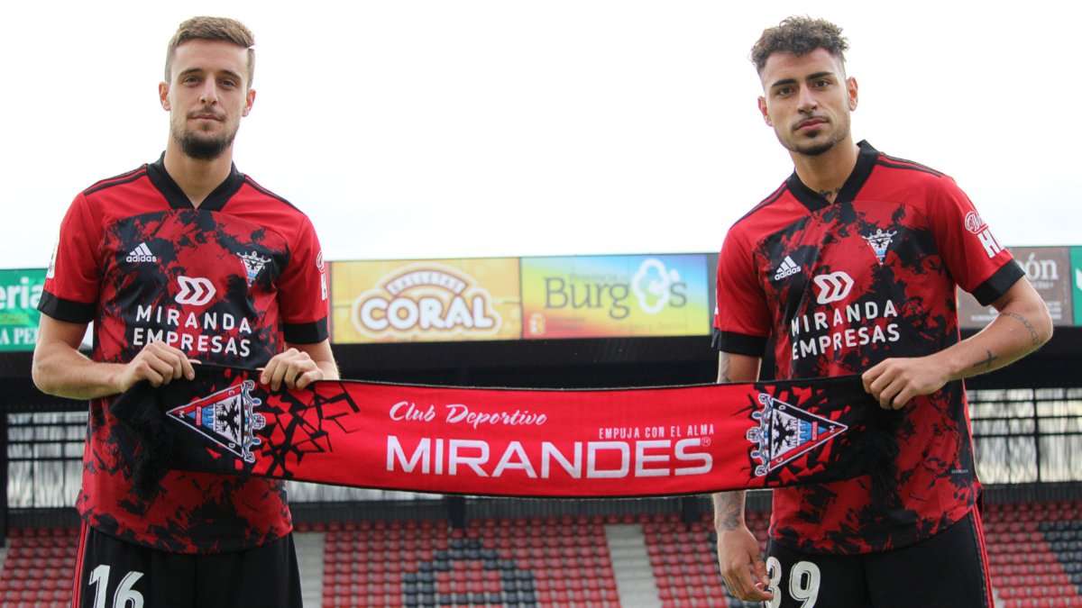 Genaro y Moreno han sido las últimas incorporaciones rojillas. CD MIRANDÉS