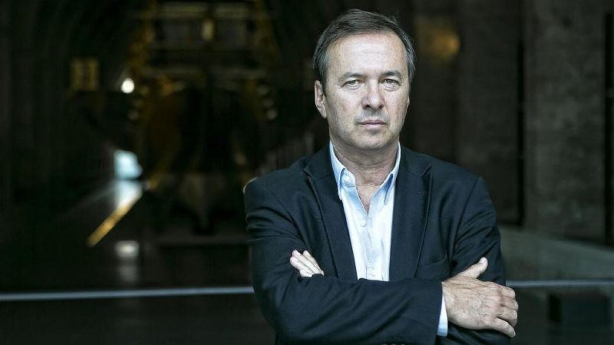 Javier Moro, en una visita a Barcelona en el 2015.-JOAN CORTADELLAS