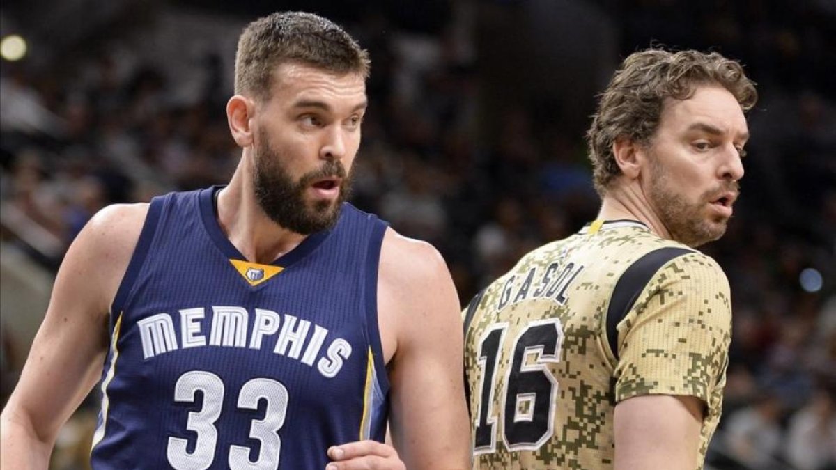 Marc (izquierda) y Pau Gasol, motivados para su cita-Darren Abate