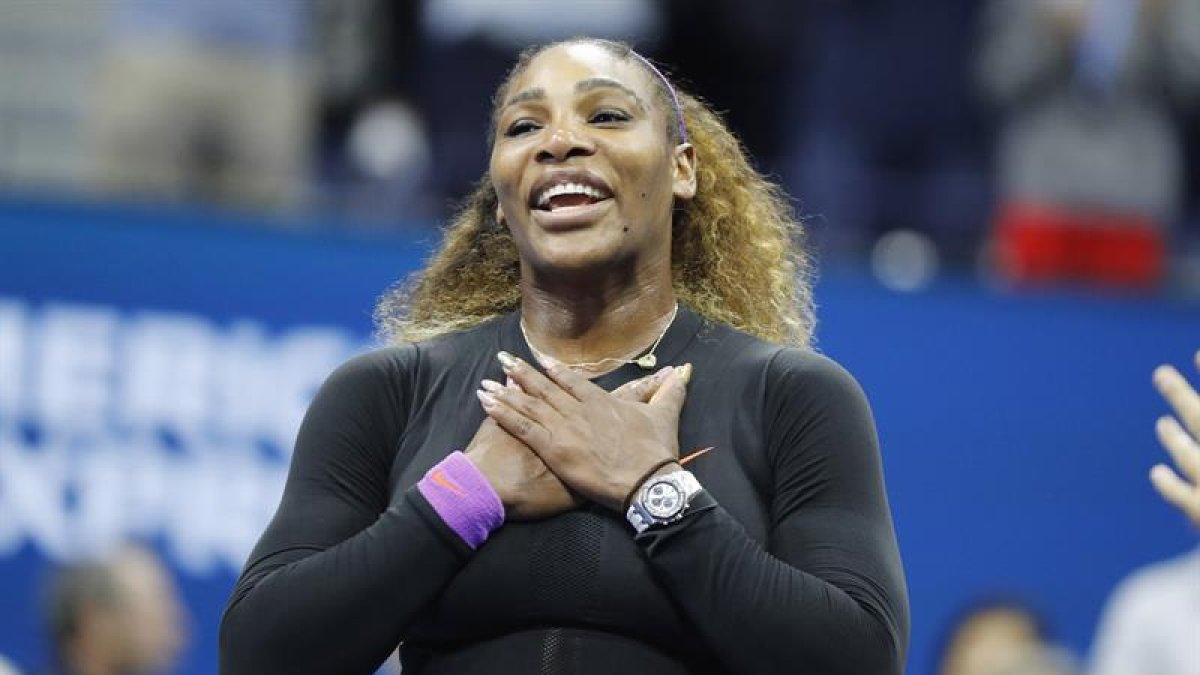 Serena, feliz tras meterse en la final.-EFE / EPA/ JUSTIN LANE