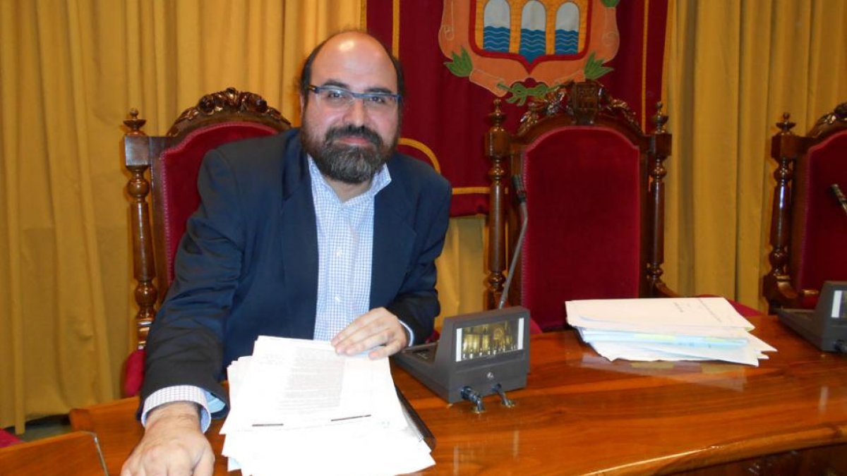 El concejal Máximo López.-L. V.