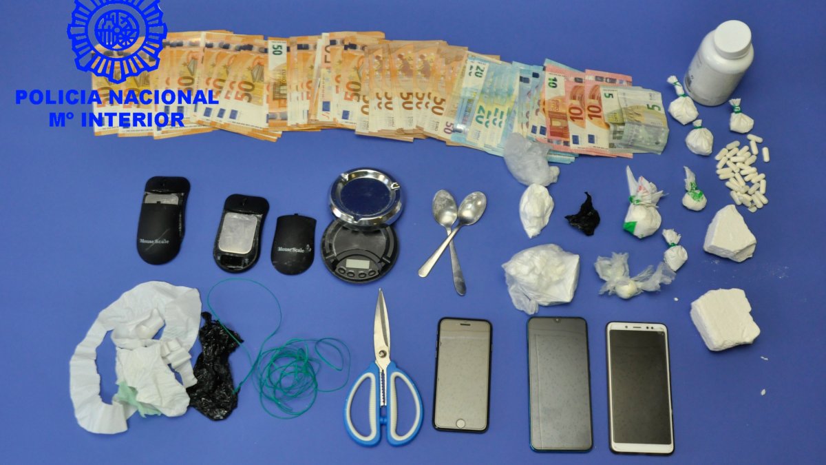 Material incautado por la Policía. POLICÍA NACIONAL
