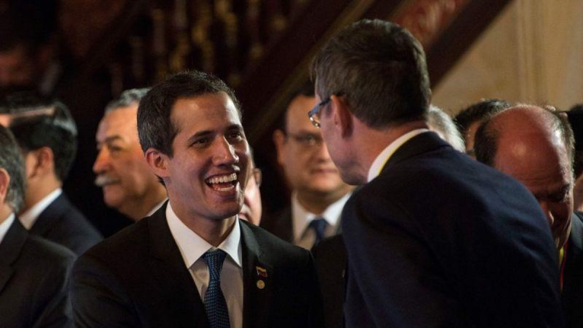 Juan Guaidó, el autoproclamado presidente interino de Venezuela.-AFP