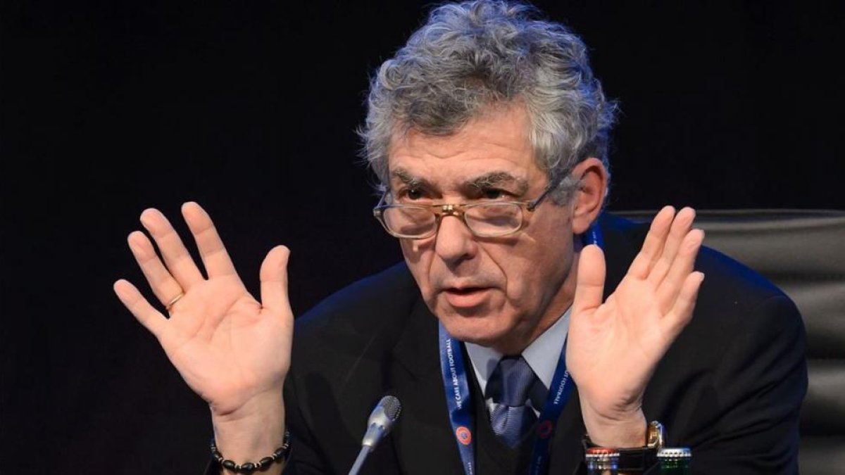 Ángel María Villar, durante un congreso de la FIFA.-AFO/ FABRICE COFFRINI