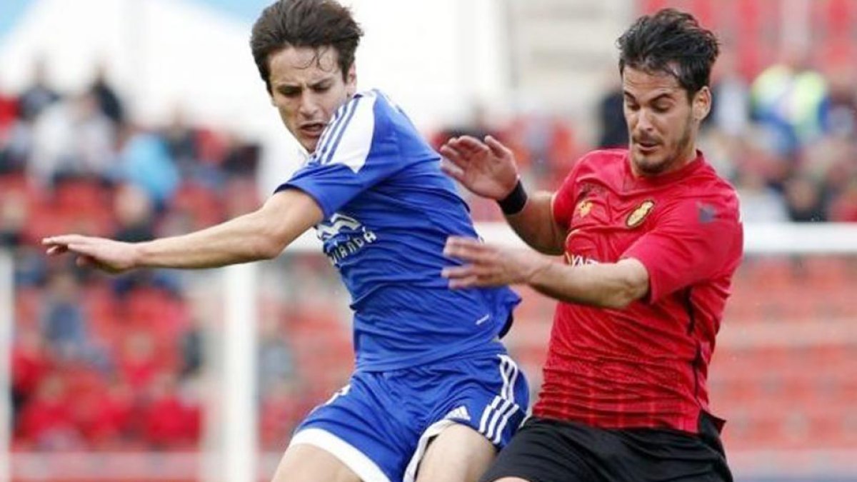 Marco Sangalli fue el autor del tanto del CDMirandés que valió el empate en Son Moix-LALIGA.ES