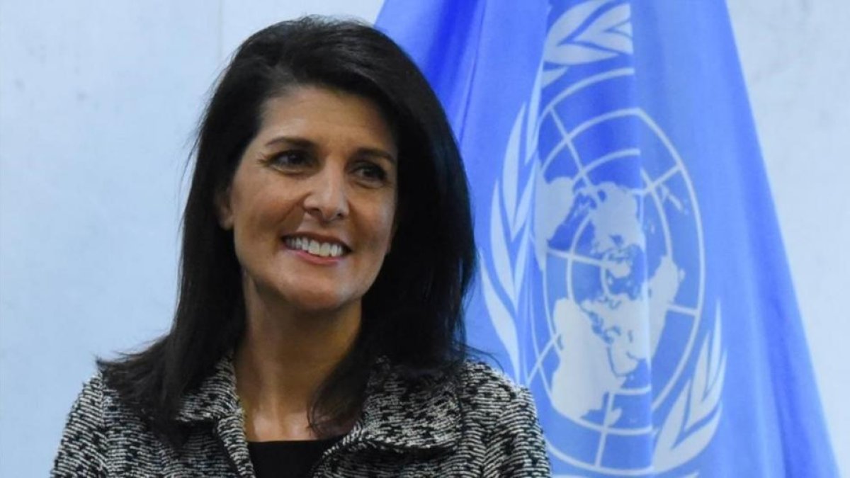 Nikki Haley, en la ONU, este viernes.-REUTERS / STEPHANIE KEITH