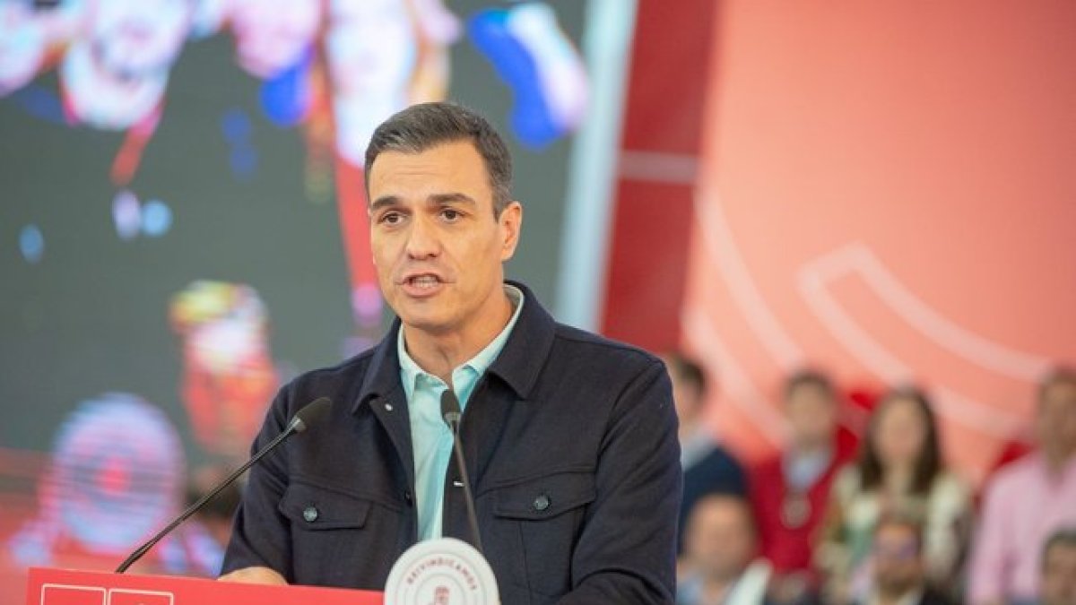 Sánchez, durante su intervención en la conferencia autonómica del PSOE de Extremadura.-DIEGO CASILLAS (EUROPA PRESS)