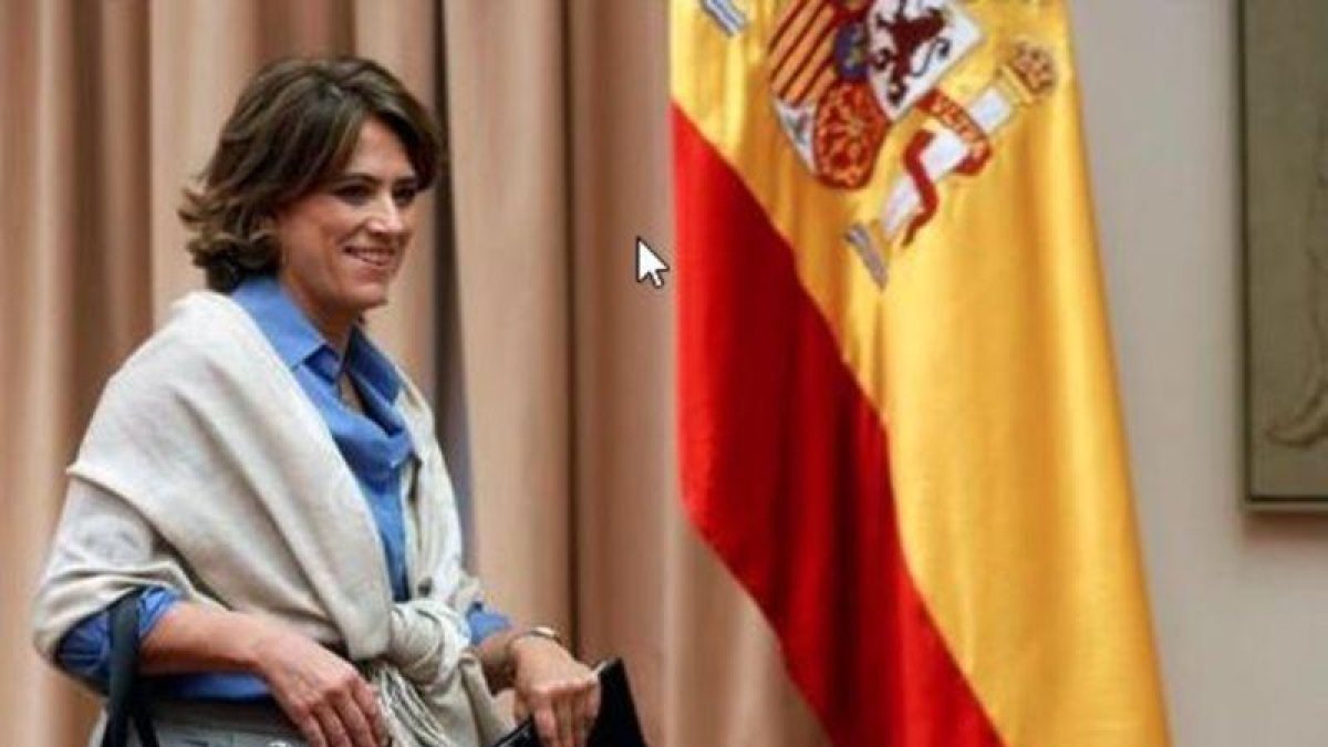La ministra Dolores Delgado, en la comisión.-EFE