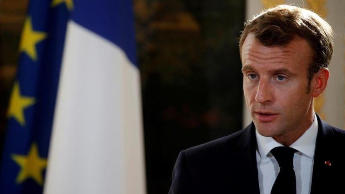 El presidente francés, Emmanuel Macron-PHILIPPE WOJAZER (EFE)