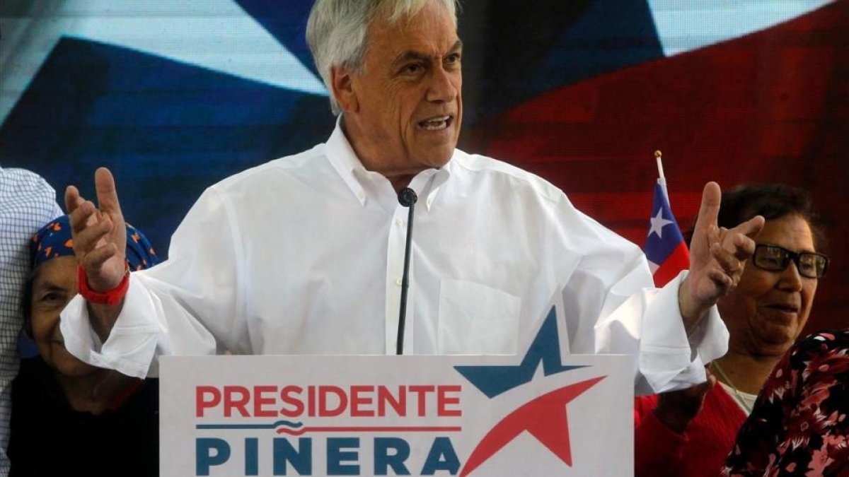Sebastián Piñera durante la campaña electoral.-AFP / CLAUDIO REYES