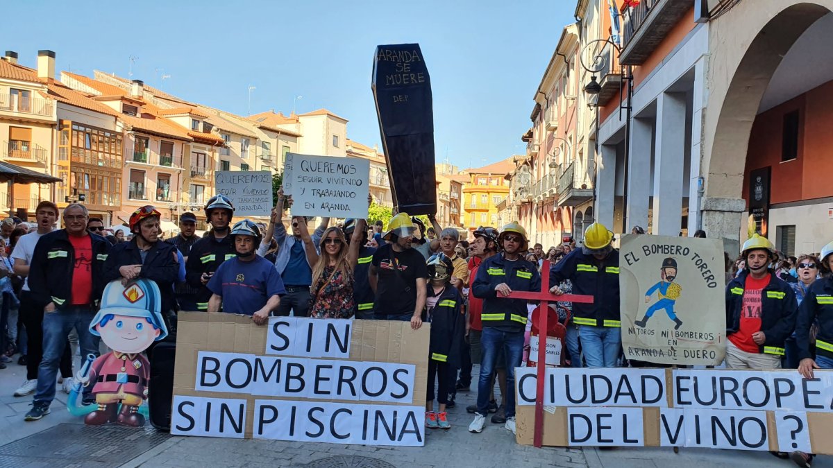 Los bomberos de Aranda llevan tiempo reivindicando el segundo retén por seguridad