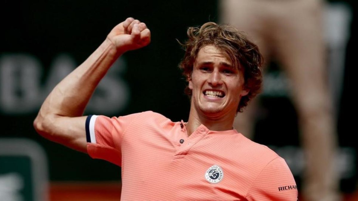 Alexander Zverev celebra su triunfo ante Khachanov.-EFE