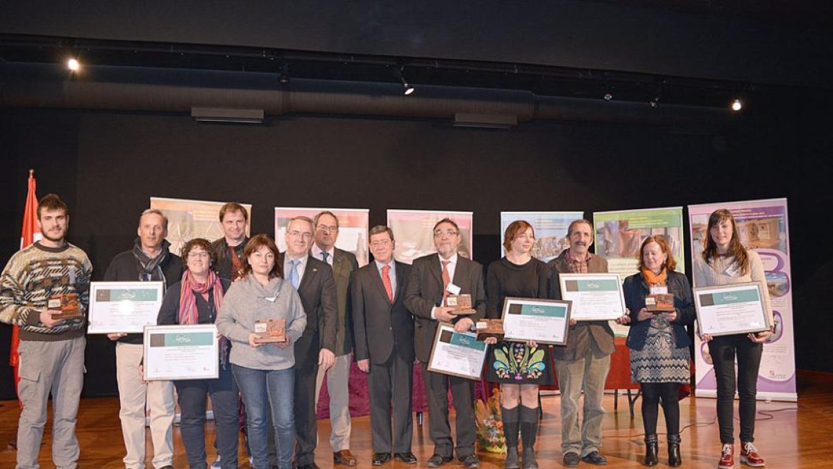 Los premios se entregaron en marzo en Villadiego, localidad premiada junto a la también burgalesa Ábrego.-ECB