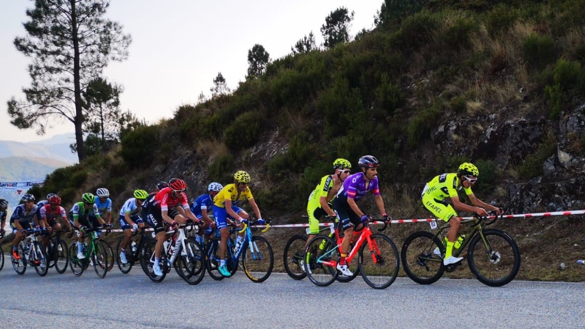 Vilela en el último kilómetro de la subida a Senhora de Graça.