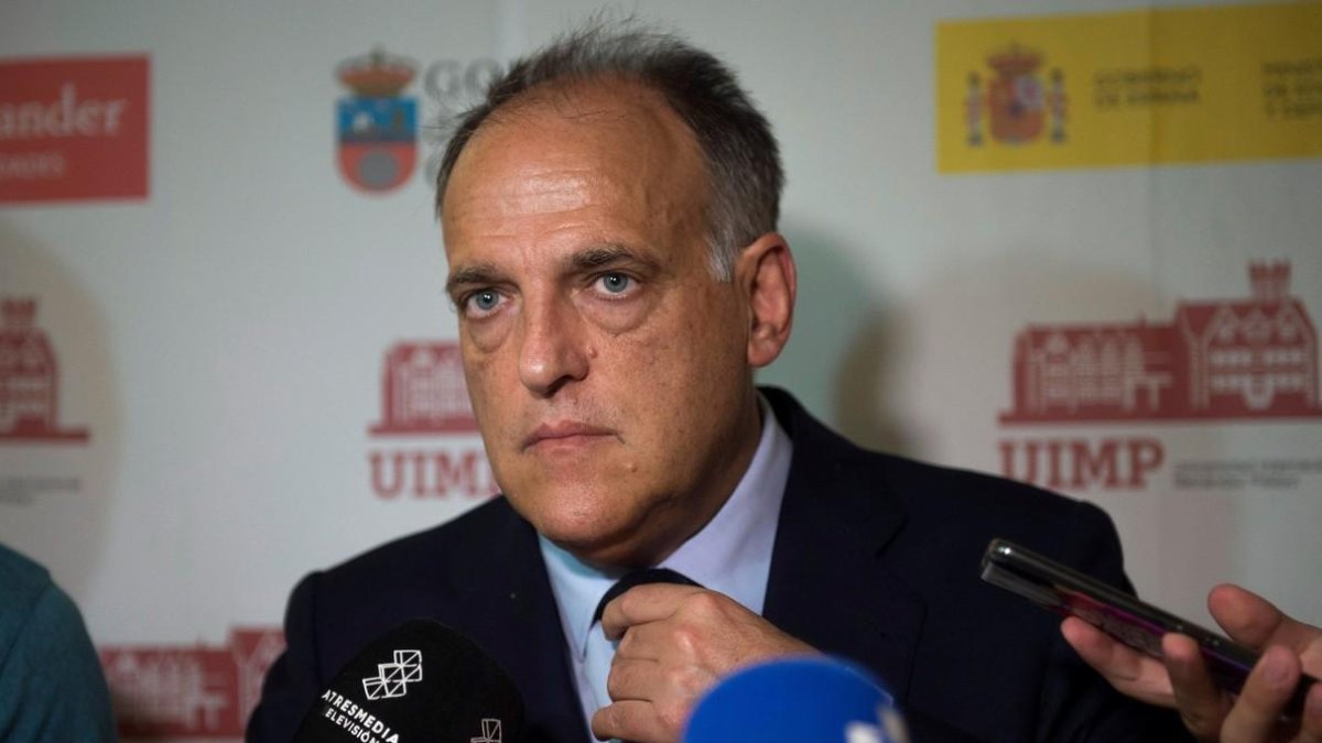 Javier Tebas, presidente de la Liga de Futbol Profesional.-PEDRO PUENTE HOYOS (EFE)