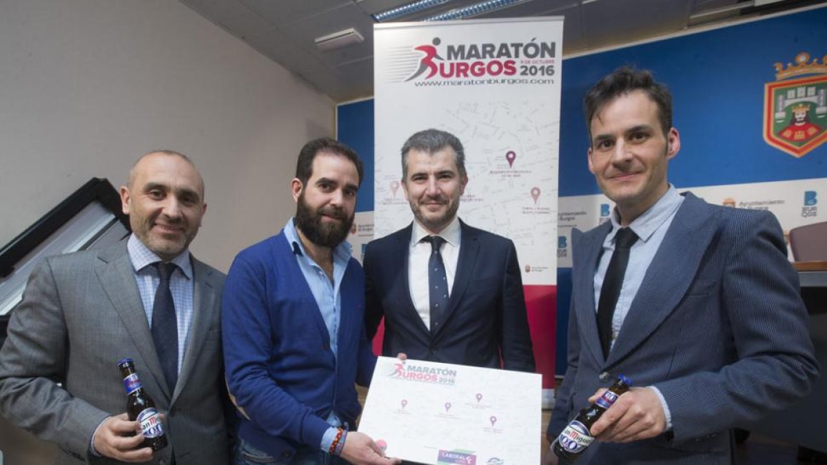 La I Maratón Burgos fue presentada ayer en el Ayuntamiento de la capital-Raúl G. Ochoa