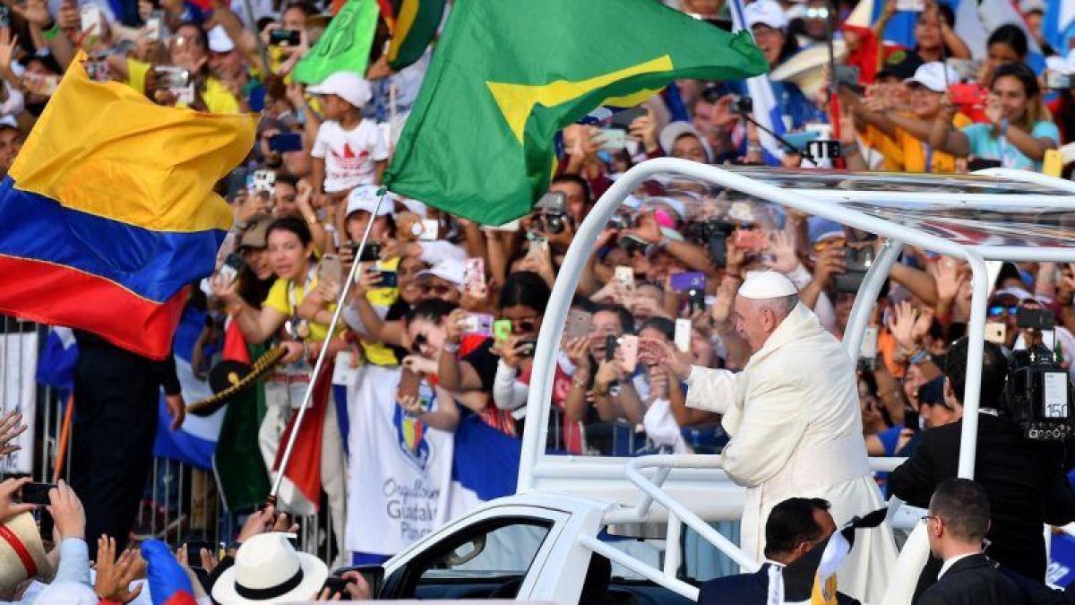 El papa Francisco en la Jornada Mundial de la Juventud  JMJ en Ciudad de Panama.-EFE Ettore Ferrari / EPA/ANSA