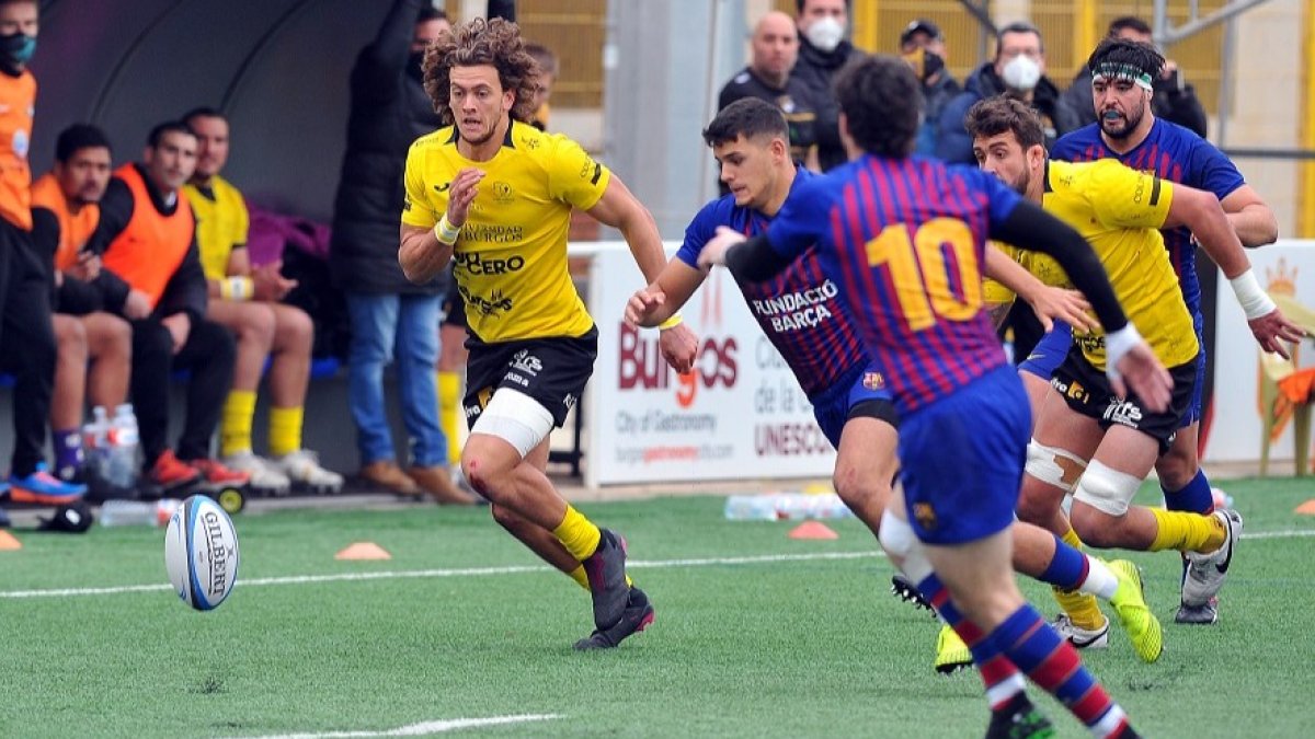 Imagen del UBU Bajo Cero-Barcelona de la primera vuelta. TOMÁS ALONSO