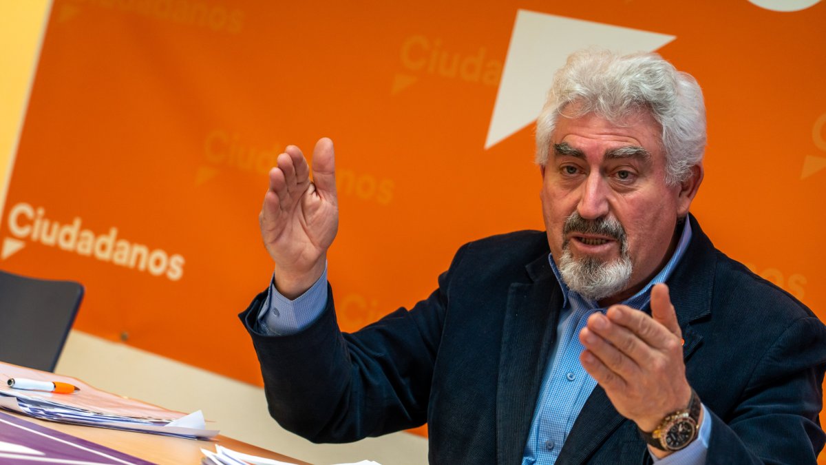 José Ignacio Delgado en un momento de la entrevista