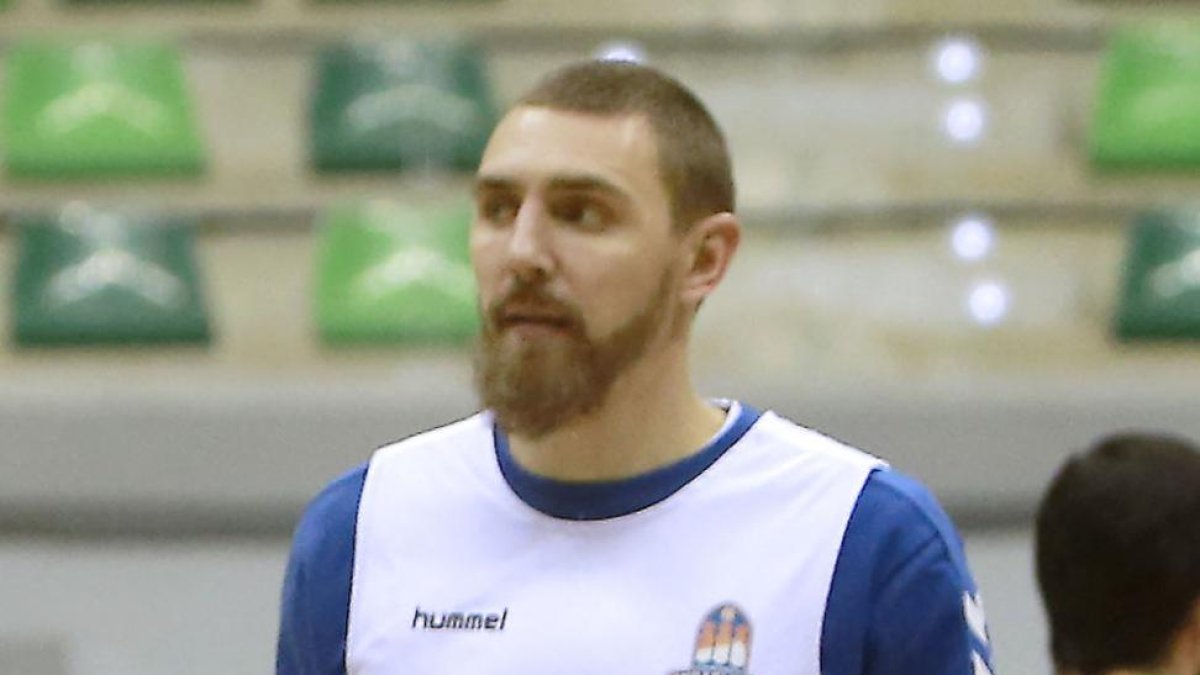 Deividas Gailius, durante un entrenamiento.-ISRAEL L. MURILLO